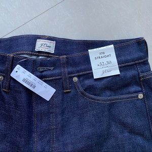 J Crew 770 raw selvedge denim (straight leg)